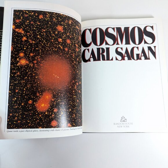 COSMOS by Carl Sagan Vintage Rare FIRST EDITION First Printing astronomy space - Picture 15 of 16